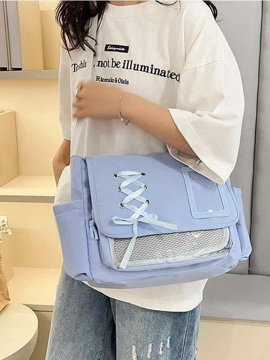Original Pain Transparent Badge Single-shoulder Crossbody Bag