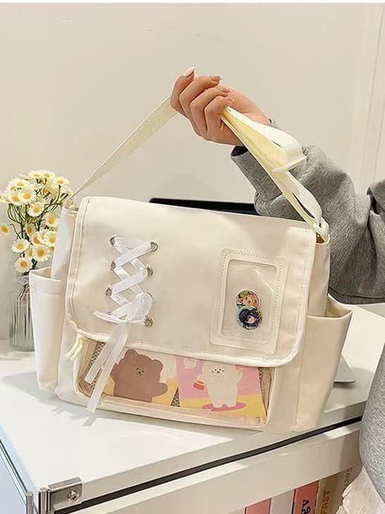 Original Pain Transparent Badge Single-shoulder Crossbody Bag
