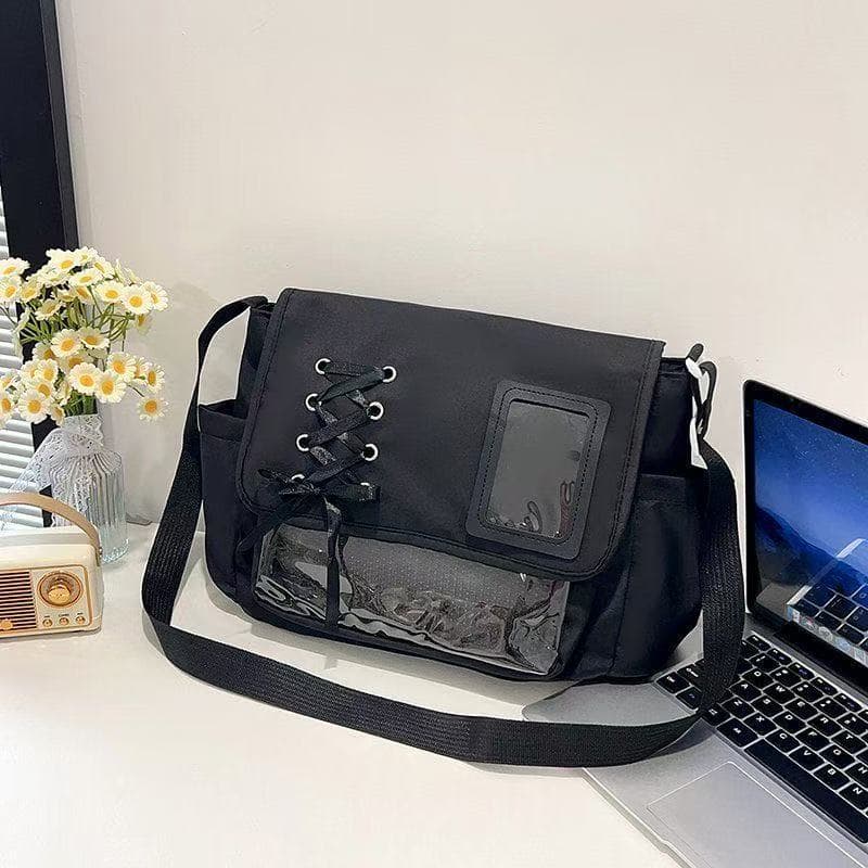 Original Pain Transparent Badge Single-shoulder Crossbody Bag